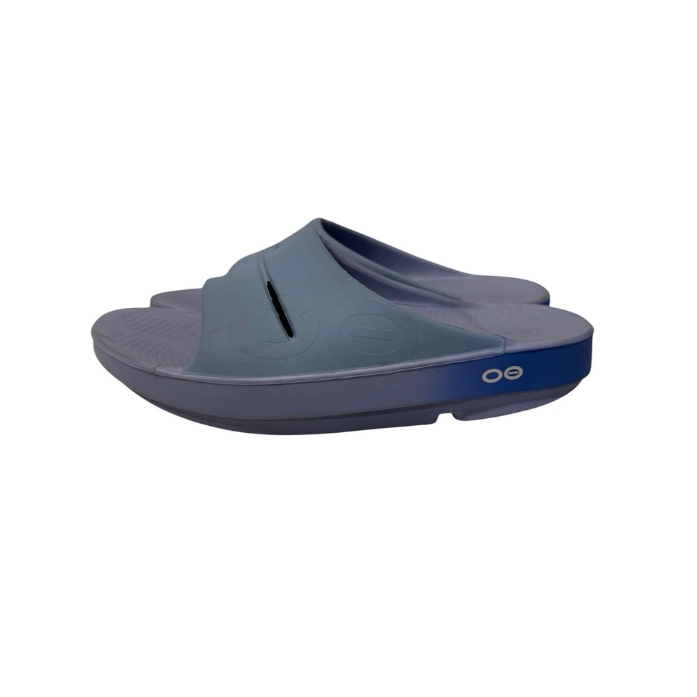 Oofos Ooahh Recovery Slide Sandals Womens 8 Blue Mens 6 Shoes Comfort